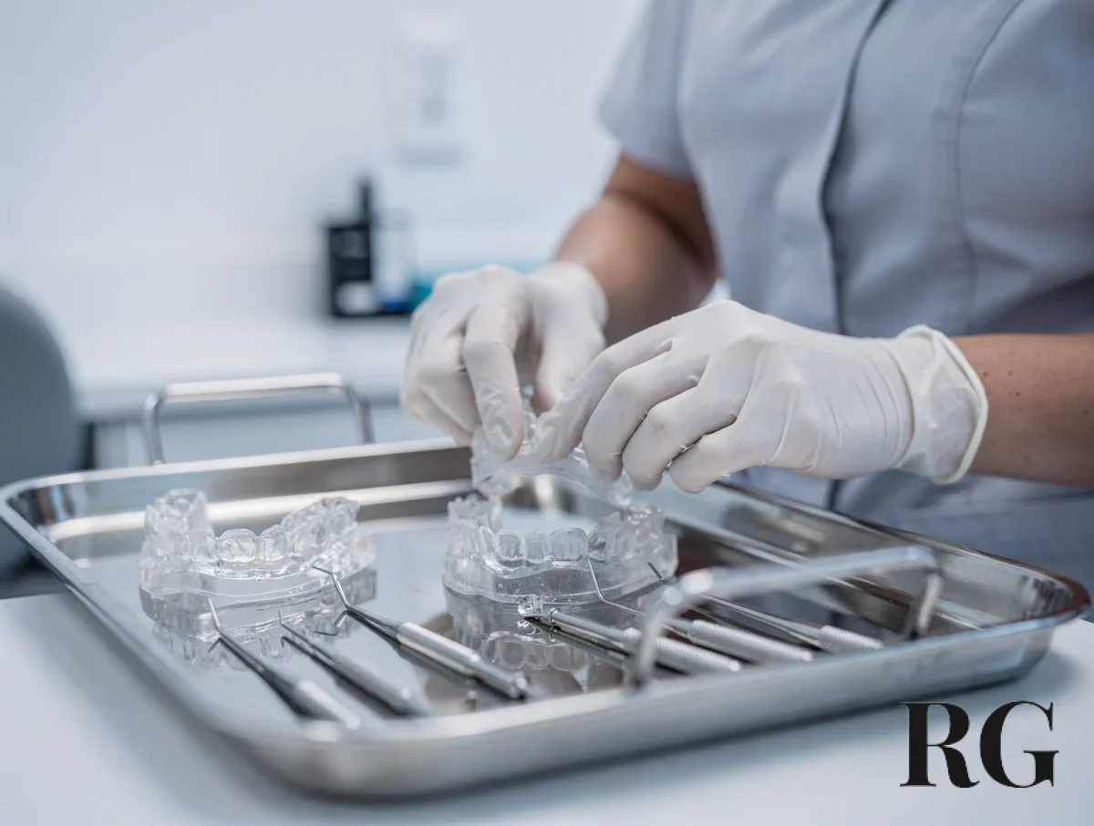 Preparación de férulas personalizadas para un tratamiento dental en un consultorio moderno