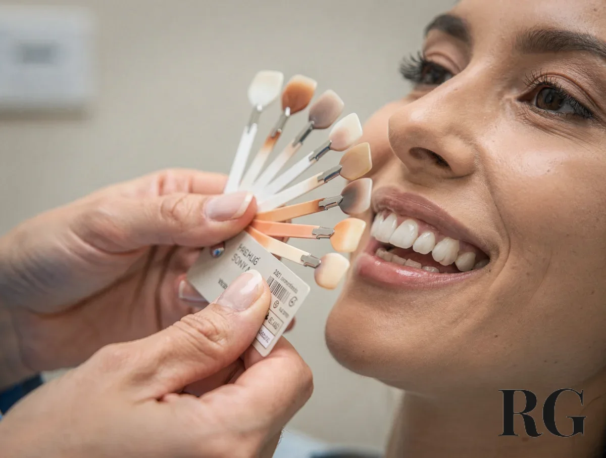 Selección de tono dental y análisis de color en consultorio odontológico