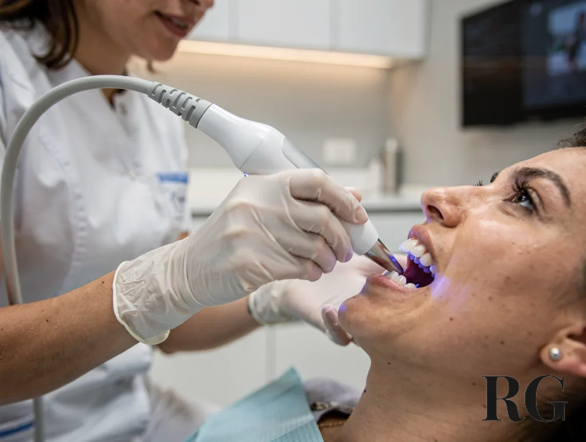 Escaneo intraoral durante una valoración odontológica